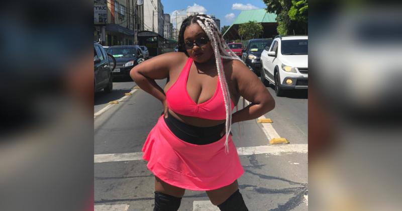 Influenciadora foi alvo de coment&aacute;rios gordof&oacute;bicos ap&oacute;s dan&ccedil;ar em sem&aacute;foro – Foto: Reprodu&ccedil;&atilde;o/Internet/ND