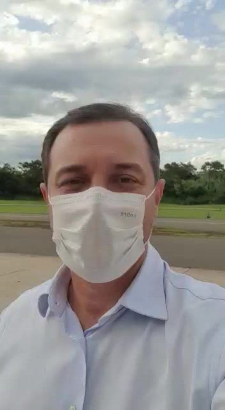 Governador Carlo Mois&eacute;s fez o an&uacute;ncio da libera&ccedil;&atilde;o das m&aacute;scaras nesta quinta-feira (10) – Foto: Reprodu&ccedil;&atilde;o