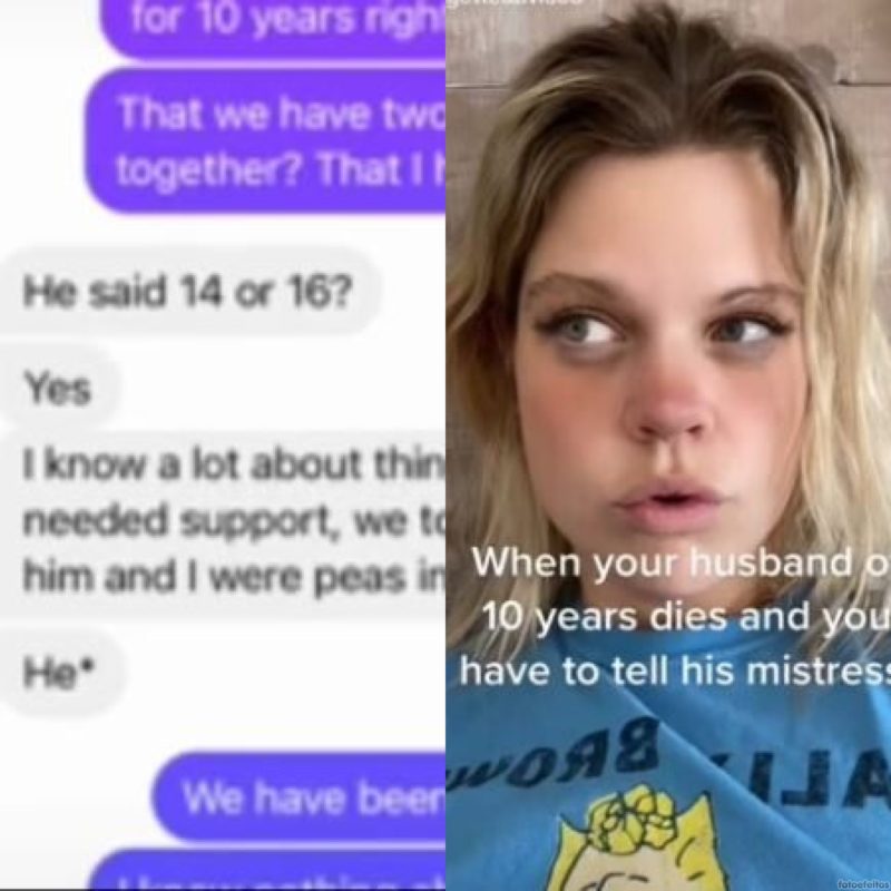 Mulher mostra mensagens que trocou com a amante do marido ap&oacute;s morte – Foto: Internet/Reprodu&ccedil;&atilde;o/ND