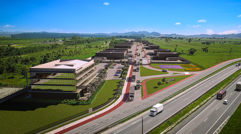 Novo complexo log&iacute;stico catarinense &eacute; instalado em Navegantes, Litoral Norte do Estado – Foto: Embralot/Divulga&ccedil;&atilde;o