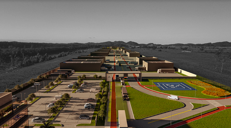 Novo complexo log&iacute;stico investir&aacute; R$ 300 milh&otilde;es no Litoral Norte de SC e gerar&aacute; cerca de 3 mil postos de trabalho j&aacute; nas duas primeiras fases – Foto: Embralot/Divulga&ccedil;&atilde;o