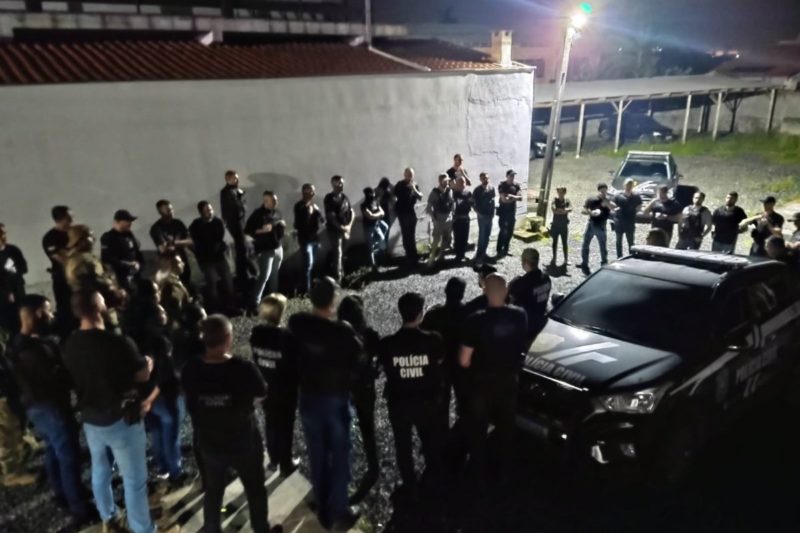 Opera&ccedil;&atilde;o Toca do Coelho foi deflagrada na manh&atilde; desta quinta-feira (24), contra a torcida organizada Uni&atilde;o Tricolor – Foto: PC/Divulga&ccedil;&atilde;o/ND