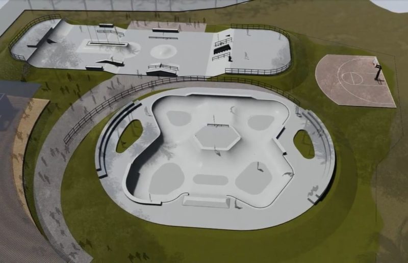 Projeto das pistas de skate no parque do Abraão