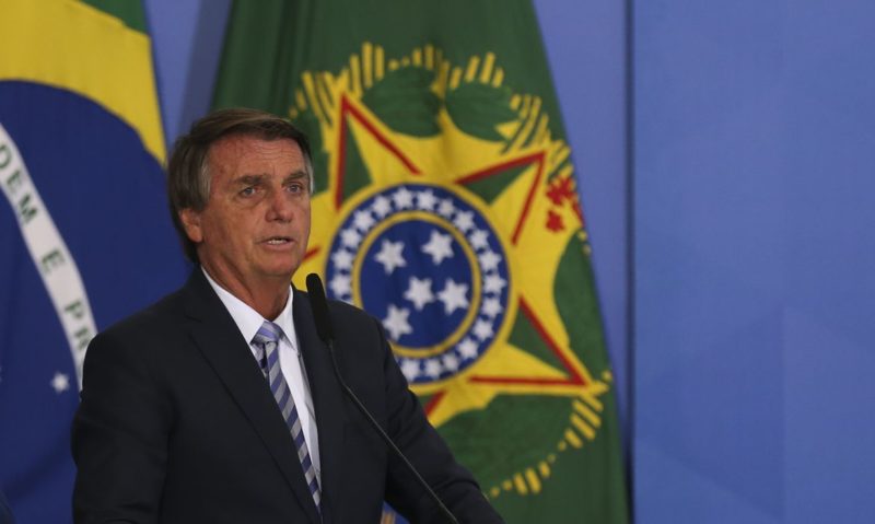 O presidente da Rep&uacute;blica, Jair Messias Bolsonaro, afirmou que vai sancionar o PL dos combust&iacute;veis aprovado pelo Senado e C&acirc;mara – Foto: Jos&eacute; Cruz/Ag&ecirc;ncia Brasil/ND
