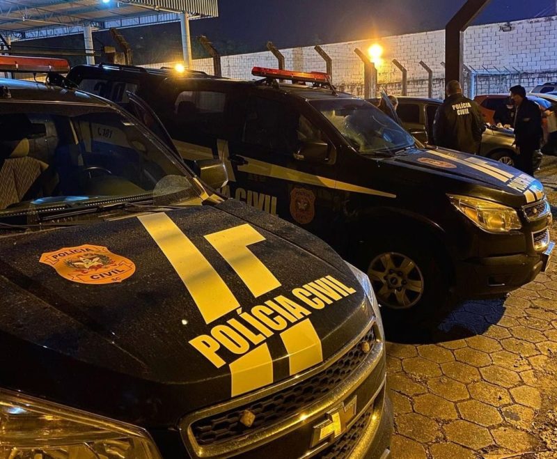 Polícia Civil identificou suspeitos do duplo homicídio que chocou Araquari no dia 27 de abril &#8211; Foto: Divulgação/Polícia Civil/ND