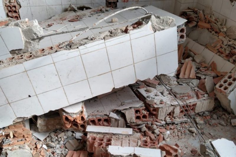 Parece caiu sobre o homem em Porto Uni&atilde;o – Foto: CBM/Divulga&ccedil;&atilde;o/ND