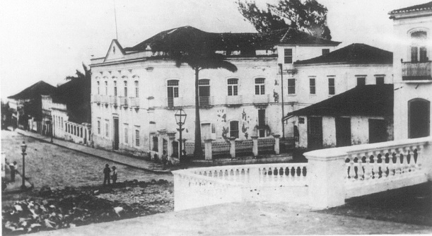Pr&eacute;dio do Pal&aacute;cio do governo em 1892 – Foto: Acervo Casa da Mem&oacute;ria de Florian&oacute;polis