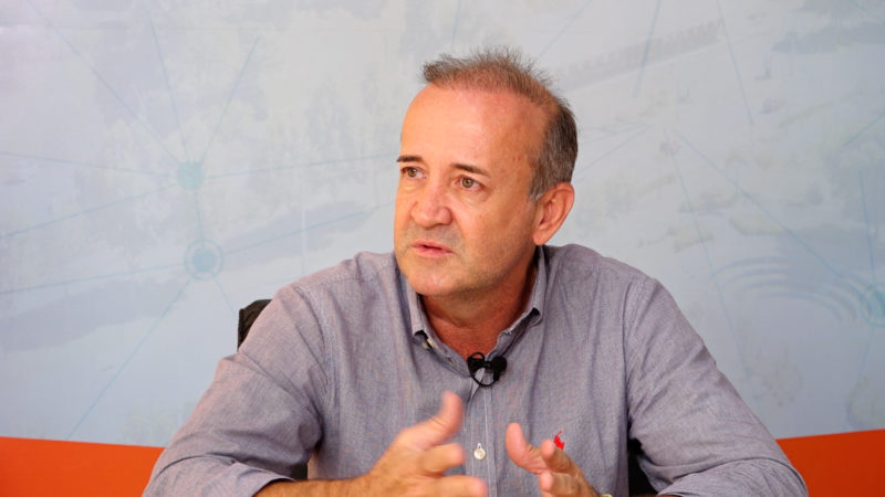 Prefeito de Ca&ccedil;ador, Saulo Sperotto – Foto: RB V&iacute;deo Produtora