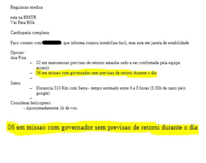 documentos que mostram uso do avião arcanjo