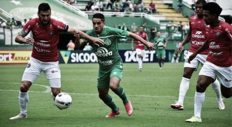 Com dois gols no segundo tempo, o jogo entre Conc&oacute;rdia e Chapecoense terminou empatado. – Foto: Reprodu&ccedil;&atilde;o/Chapecoense/Divulga&ccedil;&atilde;o/ND