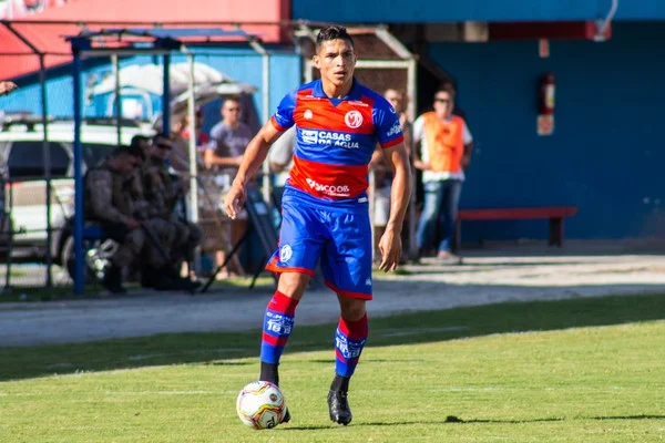 No Marinheiro, Rodrigo disputou o Catarinense de 2019 – Foto: Bruno Golembiewski/Divulga&ccedil;&atilde;o/CNMD/ND