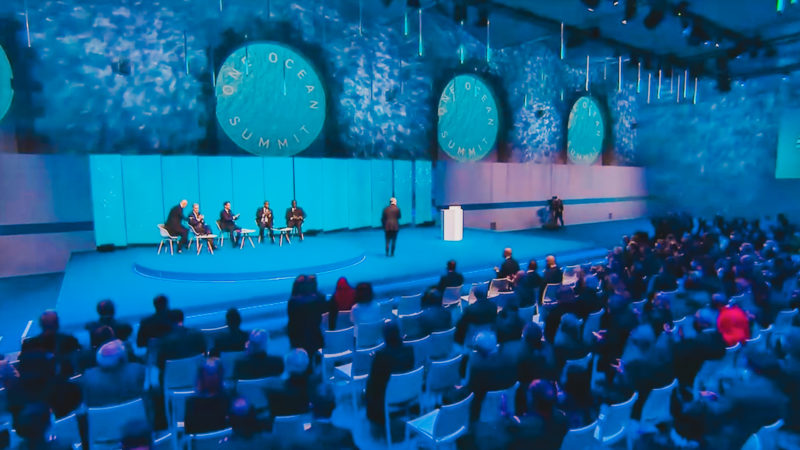 One Ocean Summit contou com a presen&ccedil;a de mais de 40 lideran&ccedil;as globais – Foto: Transmiss&atilde;o Presid&ecirc;ncia da Rep&uacute;blica Portuguesa/Divulga&ccedil;&atilde;o/ND