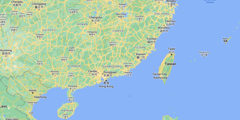 USP tamb&eacute;m registrou abalo em Taiwan, mas em seus sism&oacute;grafos, o terremoto foi de magnitude 5.3, tendo uma leve varia&ccedil;&atilde;o com o indicado pela U.S. Geological Survey – Foto: Google Maps/Reprodu&ccedil;&atilde;o/ND