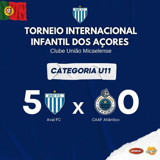Vit&oacute;ria com goleada do Ava&iacute; sub-11 no Torneio Internacional dos A&ccedil;ores – Foto: Ava&iacute; Mirins/divulga&ccedil;&atilde;o