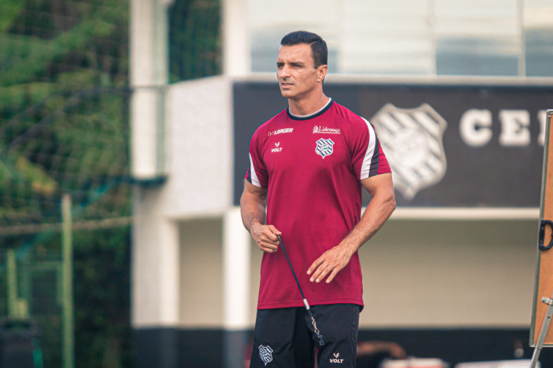 Figueirense durante o treino da &uacute;ltima quarta-feira – Foto: Patrick Floriani/Figueirense/ND