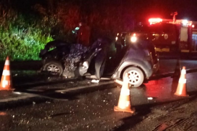 Condutor do carro morreu no acidente na BR-280 – Foto: Internet