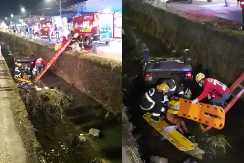 Motorista foi socorrido pelos bombeiros e levado ao hospital – Foto: Internet