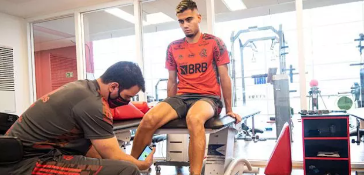 22 – O meia Andreas Pereira, do Flamengo, é mais um com valor de mercado de 8 milhões de euros (R$ 42,3 milhões). – Foto: Marcelo Cortes/Flamengo