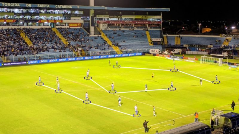 Avaí de Eduardo Barroca contra o Goiás