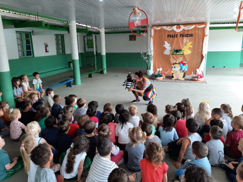 Na escola, crianças aprendem sobre como evitar a proliferação do mosquito &#8211; Foto: Divulgação/Presidente Getúlio/ND