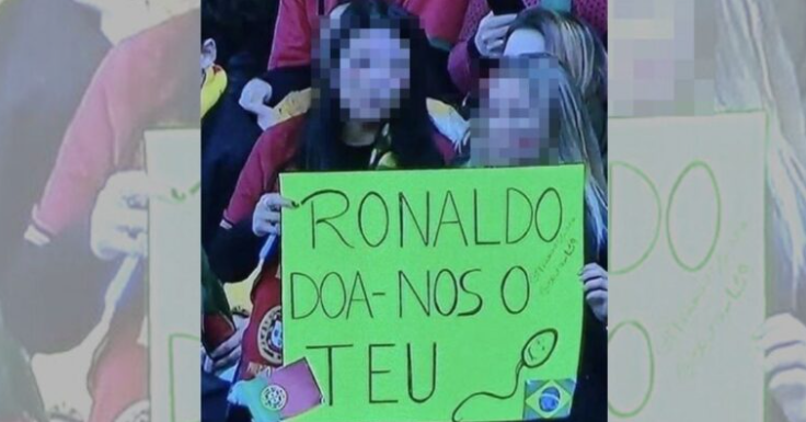 Torcedoras pedem espermatozoide de Cristiano Ronaldo – Foto: Reprodu&ccedil;&atilde;o Youtube