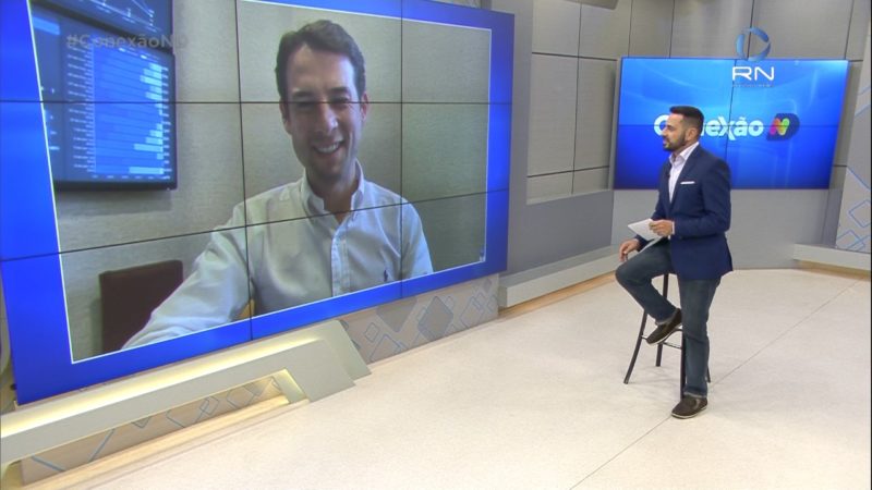 Henrique Viana fala sobre a produtora Brasil Paralelo no Conex&atilde;o ND – Foto: Reprodu&ccedil;&atilde;o/NDTV