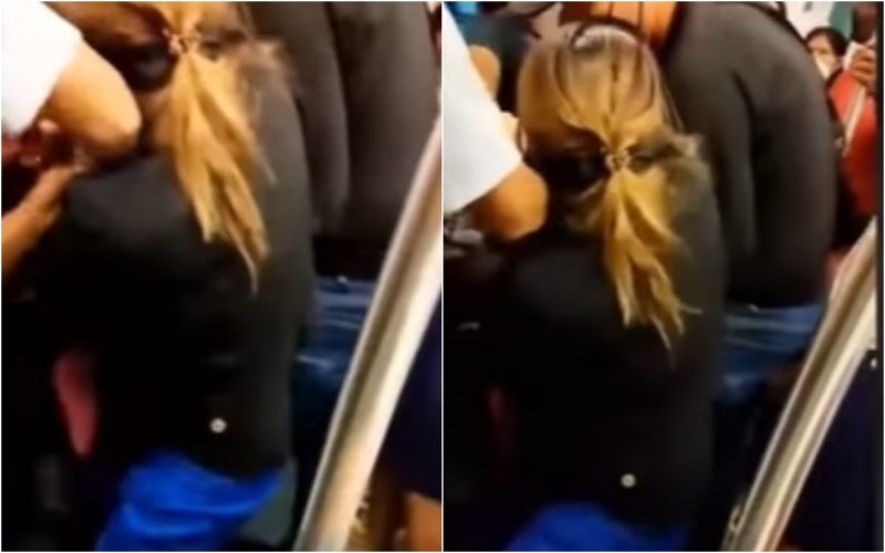 quebra-pau no metrô