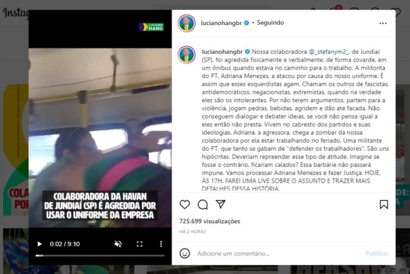 Funcion&aacute;ria da Havan &eacute; agredida – Foto: Reprodu&ccedil;&atilde;o/ND