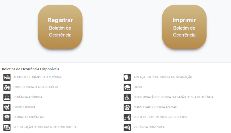 Op&ccedil;&atilde;o “viol&ecirc;ncia dom&eacute;stica” j&aacute; est&aacute; dispon&iacute;vel ao tentar registrar um boletim de ocorr&ecirc;ncia – Foto: Internet/Reprodu&ccedil;&atilde;o/ND