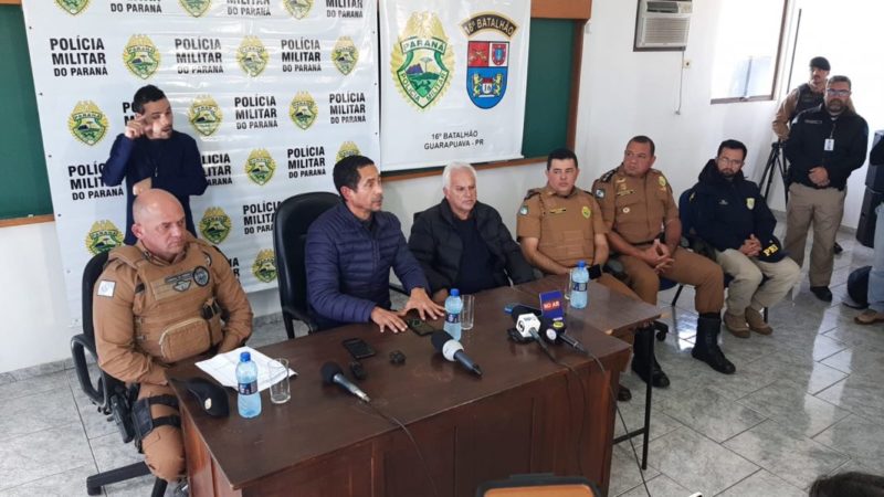 &ldquo;N&atilde;o lograram &ecirc;xito&rdquo;, declara secret&aacute;rio de Seguran&ccedil;a do PR &mdash; Foto: Luciano Chinasso/ RICTV/ND