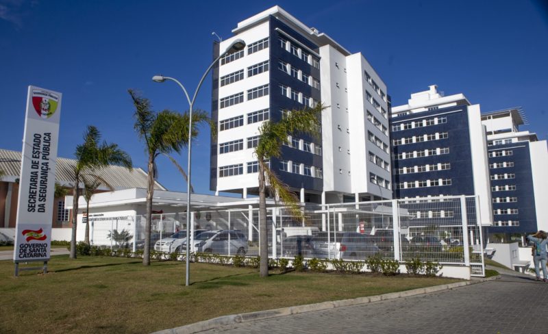Sede do complexo de seguran&ccedil;a p&uacute;blica de Santa Catarina – Foto: Divulga&ccedil;&atilde;o/ND