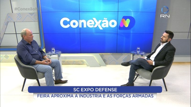 Edi&ccedil;&atilde;o do Conex&atilde;o ND com Cesar Olsen, presidente da Comdefesa da Fiesc – Foto: Reprodu&ccedil;&atilde;o/NDTV