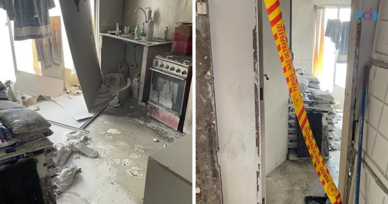 Diesel em ebulição explode em cozinha de Balneário Camboriú &#8211; Foto: Corpo de Bombeiros BC/Divulgação