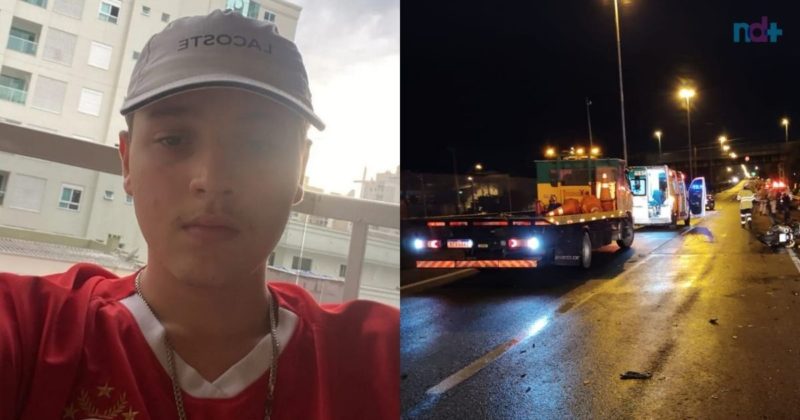 Jovem de 19 anos foi v&iacute;tima fatal de acidente na BR-101 em Balne&aacute;rio Cambori&uacute; – Foto: Reprodu&ccedil;&atilde;o Internet/PRF Divulga&ccedil;&atilde;o