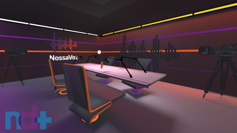 Sala Metaverso criado pelo Nossa Voz – Foto: Grupo Vex/Divulga&ccedil;&atilde;o