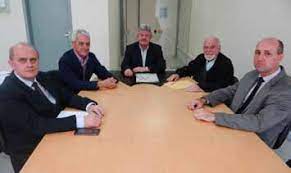 I&ccedil;urity, segundo da esquerda para direita, na Diretoria da Aresc – Foto: divulga&ccedil;&atilde;o