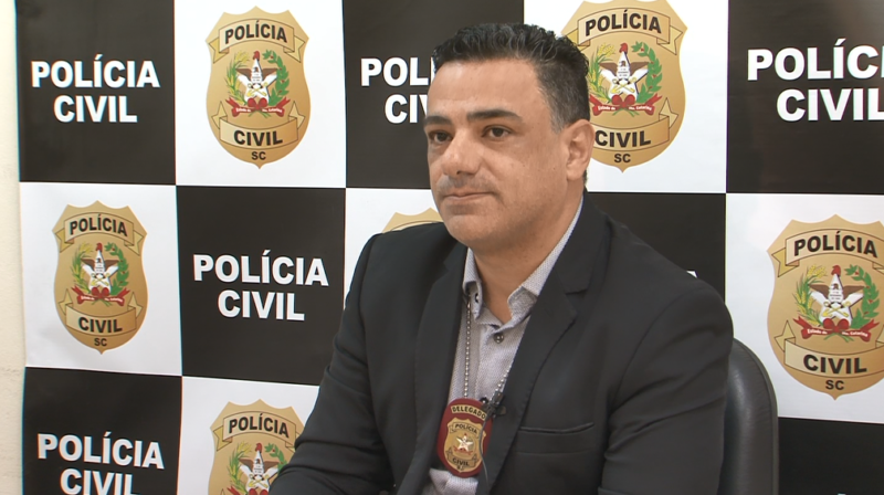 Delegado &Eacute;der Matte, respons&aacute;vel pela investiga&ccedil;&atilde;o – Foto: Ezequiel Marsango/ND