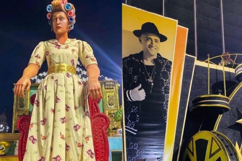 Desfile da S&atilde;o Clemente homenageou Paulo Gustavo e problemas geram lamentos na internet – Foto: Reprodu&ccedil;&atilde;o/Twitter