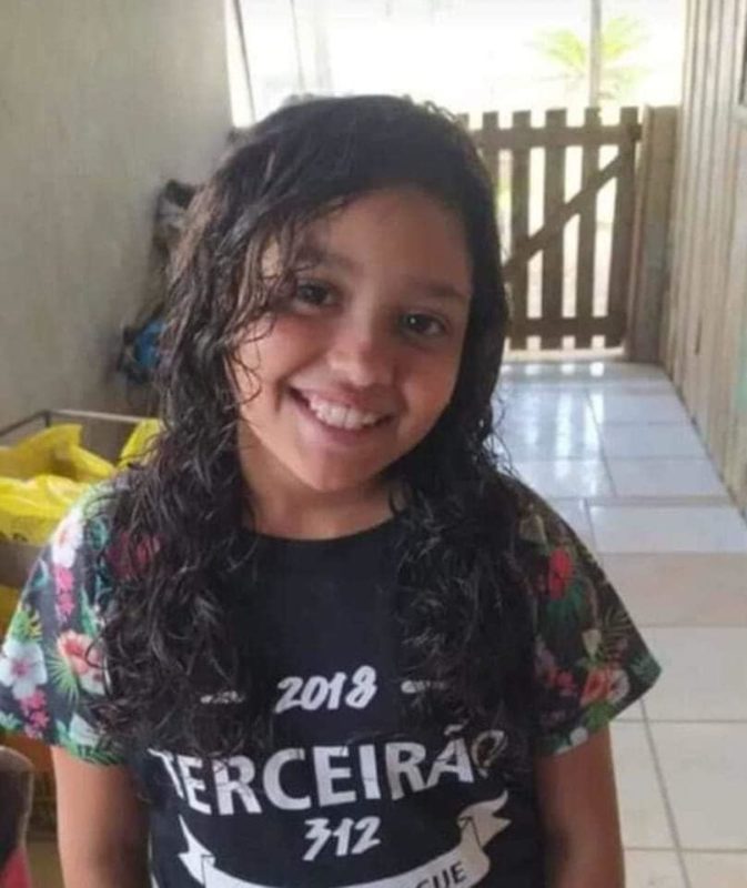 Menina Luna Bonett Gonçalves tinha 11 anos e foi morta no dia 14 de abril &#8211; Foto: Divulgação/Internet/ND