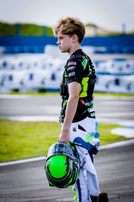 O piloto chapecoense tem 13 anos e corre por Xanxer&ecirc; – Foto: Luciana Flores/Divulga&ccedil;&atilde;o?ND