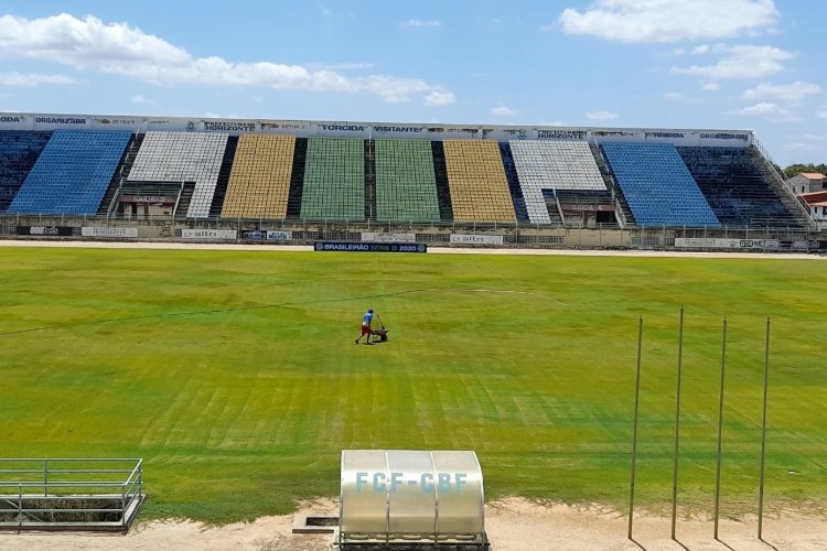 Est&aacute;dio Doming&atilde;o, em Horizonte, ser&aacute; o palco da partida – Foto: FCF/Divulga&ccedil;&atilde;o