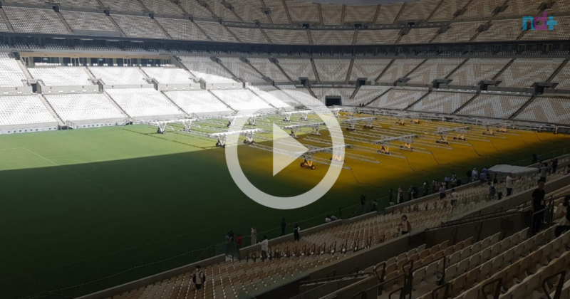 Est&aacute;dio Lusail tem capacidade para 80 mil pessoas – Foto: Diogo Ma&ccedil;aneiro/ND