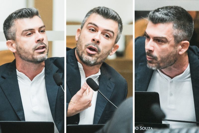 Deputado Bruno Souza, autor da a&ccedil;&atilde;o na Justi&ccedil;a, durante sess&atilde;o da Comiss&atilde;o de Finan&ccedil;as e Tributa&ccedil;&atilde;o – Foto: Bruno Cola&ccedil;o/Divulga&ccedil;&atilde;o/ND