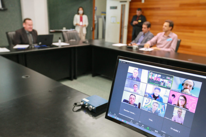 Reuni&atilde;o da Comiss&atilde;o de Economia da Alesc sobre 5G – Foto: Vicente Schmitt/Divulga&ccedil;&atilde;o/ND