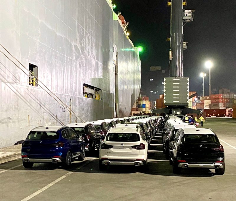 Os ve&iacute;culos s&atilde;o da importadora alem&atilde; BMW, e ao todo pesavam mais de 745 mil toneladas – Foto: Rodrigo Steffen/COSEG /SPI/Divulga&ccedil;&atilde;o/ND