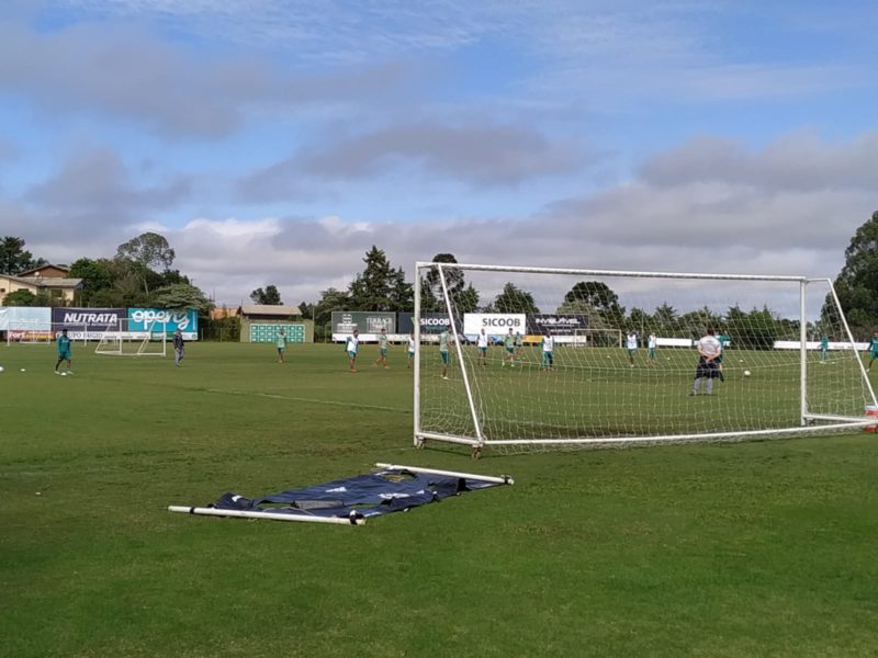 &Uacute;ltimo treino antes da partida foi no CT da &Aacute;gua Amarela – Foto: Junior Spindula/ND