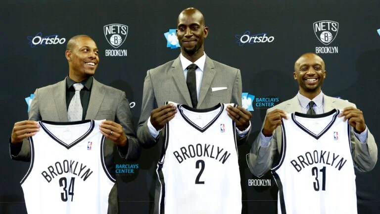 Negocia&ccedil;&atilde;o levou os campe&otilde;es celtas ao Brooklyn e escolhas enviadas em troca se transformaram na base do time celta que varreu o Nets em 2022 – Foto: Arquivo/Brooklyn Nets