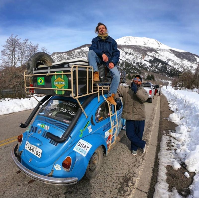 Dupla seguiria rumo ao Alasca, junto do Fusca Lya, mas foi surpreendida por mudan&ccedil;a de planos – Foto: Internet/Reprodu&ccedil;&atilde;o/ND