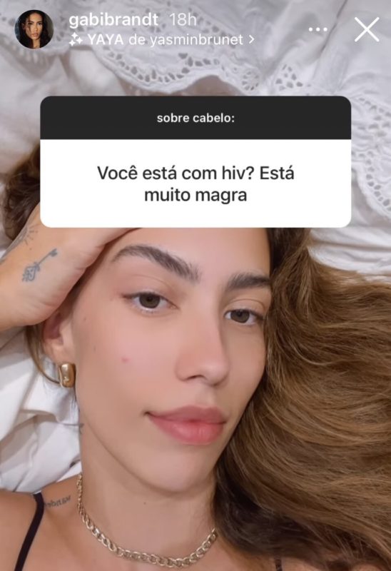 Gabi respondeu a pergunta na rede social – Foto: Reprodu&ccedil;&atilde;o/Internet