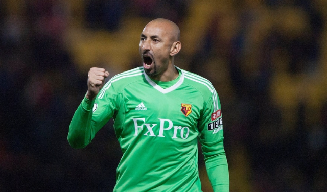 6 – Gomes teve uma trajet&oacute;ria s&oacute;lida na Inglaterra. O goleiro disputou 195 jogos pelo torneio. – Foto: Watford/Divulga&ccedil;&atilde;o